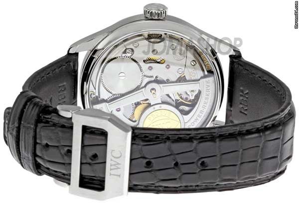 replica IWC Portuguese Automatic Steel Black Mens Watch IW500109 WATCHES 1
