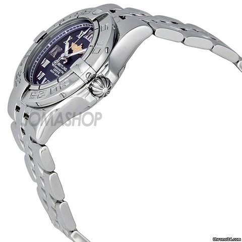 Breitling Galactic 30 Blue Dial Stainless Steel Ladies Watch A71340L2-C778SS WATCHES 2