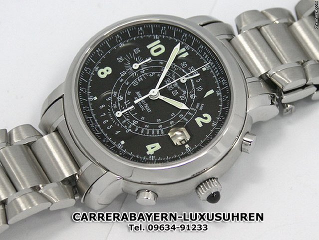 Audemars Piguet Millenary Chrono Stahl/Stahl schwarzes ZB WATCHES 2