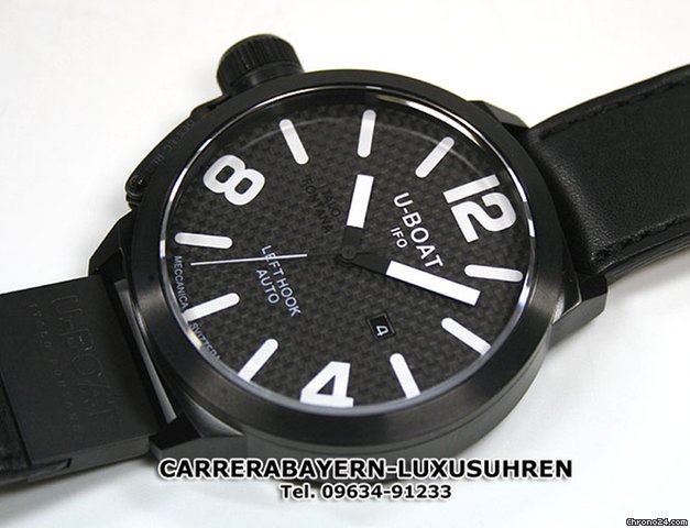 U-Boat Classico Lefthookauto Carbon PVD 53mm WATCHES 2