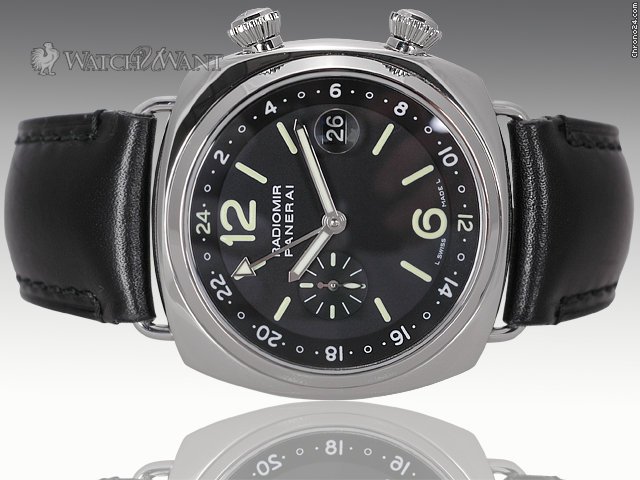Panerai PAM 184 G Radiomir GMT - 42mm Stainless Steel - Discontinued & Collectible Model - Very Rare & Completely Sold Out WATCHES 2
