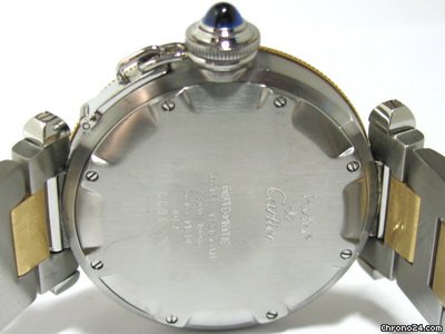 Cartier PASHA C35 AUTOMATIK DATUM EDELSTAHL 18 Kt Gold WATCHES 2