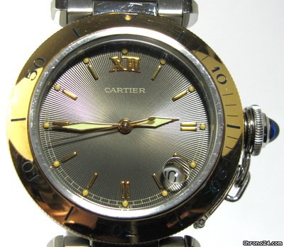 replica Cartier PASHA C35 AUTOMATIK DATUM EDELSTAHL 18 Kt Gold WATCHES 1