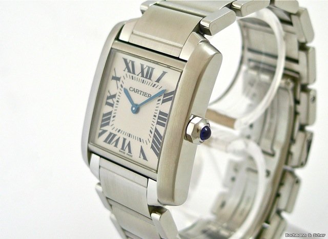 Cartier Tank Francaise, Medium Size, Stainless Steel WATCHES 2