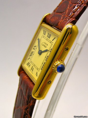 replica Cartier Tank Must de Cartier Damenuhr PM vergoldet Quarz WATCHES 1 