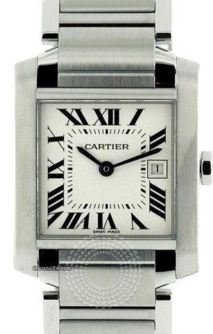 Cartier Tank Francaise Stainless Steel Unisex Watch W51011Q3 WATCHES 2