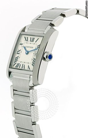 replica Cartier Tank Francaise Stainless Steel Unisex Watch W51011Q3 WATCHES 1