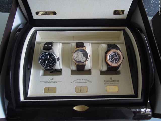Audemars Piguet BARTORELLI BLACK PVD + LANGE 1 PINK GOLD + IWC PILOT WATCHES 2