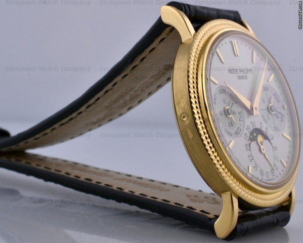 replica Patek Philippe Perpetual Calendar 5039J 18K YG Hobnail Bezel WATCHES 1