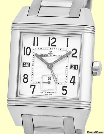 Jaeger-LeCoultre Gent's Stainless Steel Reverso Squadra GMT Hometime WATCHES 2