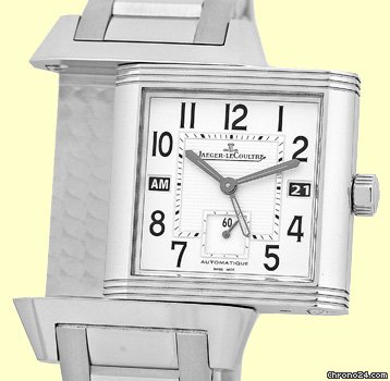 replica Jaeger-LeCoultre Gent's Stainless Steel Reverso Squadra GMT Hometime WATCHES 1
