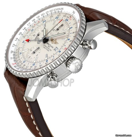 Breitling Navitimer World Silver Dial Automatic Mens Watch A2432212-G571BRCD WATCHES 2