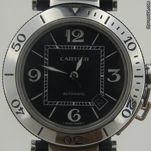 Cartier PASHA SEATiMER STEEL & RUBBER BOX & PAPERS 41 mm WATCHES 2