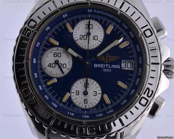 Breitling Shark Chronograph SS/SS Blue Dial 41MM WATCHES 2