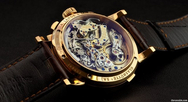 replica A. Lange & Sohne 18k R/G Datograph Flyback B&P 403.032 WATCHES 1