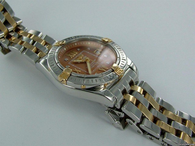 replica Breitling cockpit lady, staalgoud, brown WATCHES 1