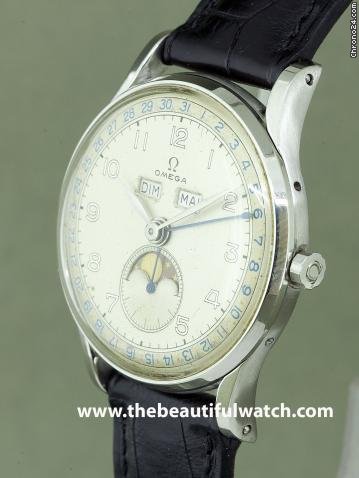 Omega TRIPLE DATE MOONPHASE STEEL WATCHES 2