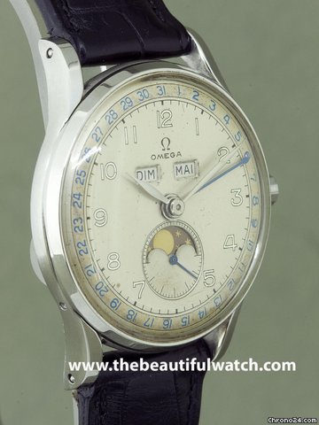 replica Omega TRIPLE DATE MOONPHASE STEEL WATCHES 1