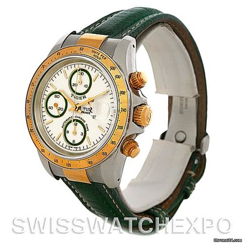 replica Tudor Tiger Woods Chronograph Steel And 18 Yellow Gold 79263 Watch WATCHES 1