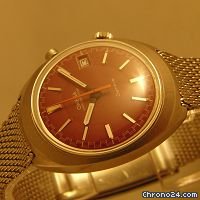 replica Omega chronostop 146-009 burgundy dial Very rare WATCHES 1