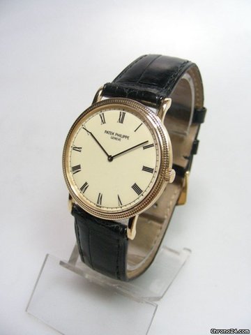 Patek Philippe Calatrava ref 3520 yellow gold/or jaune cadran email/enamel dial WATCHES 2