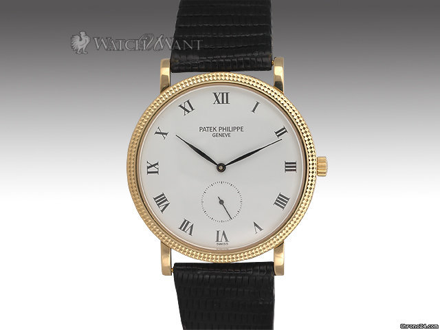 Patek Philippe Mens Calatrava - Reference 3919 J - 33mm 18k Yellow Gold - Hobnail Textured Bezel - Discontinued Model WATCHES 2