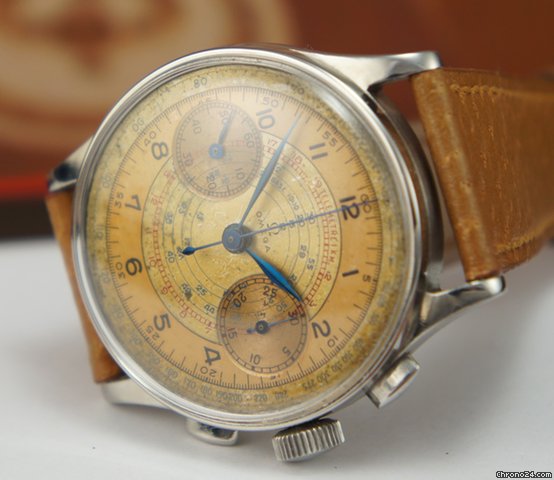 Omega 33.3 chrono rare telemetre scale dial vintage + EXTRACT WATCHES 2