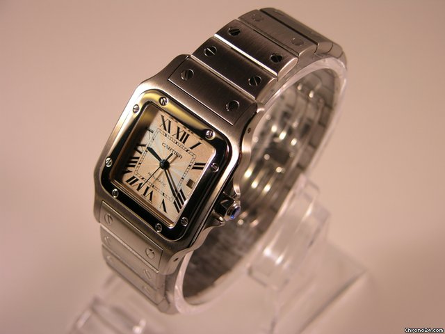 replica Cartier Santos de Cartier Galbee Large Steel Automatic WATCHES 1