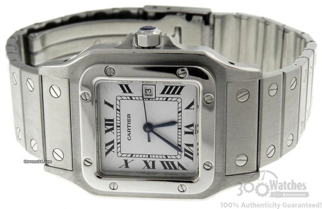 Cartier Santos Stainless Steel Automatic Date Large Size 29mm Watch WATCHES 2