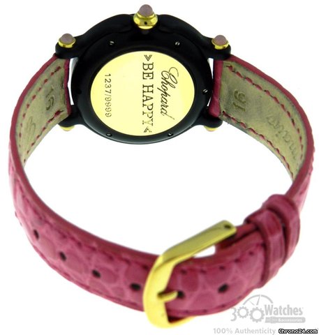 replica Chopard "Be Happy" Pink MOP Diamond Quartz Date 32mm Watch WATCHES 1