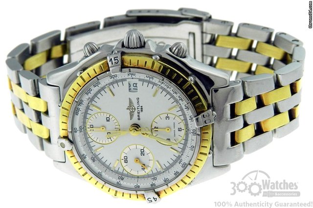 Breitling Chronomat D13048 Two Tone Automatic Chronograph Date Watch WATCHES 2