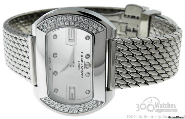 Baume & Mercier Ladies & Hampton City 65412 Original Diamond Quartz Watch WATCHES 2