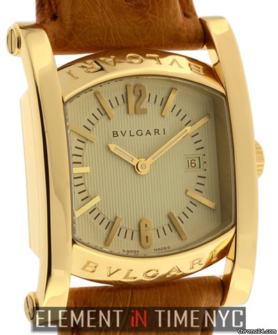 Bulgari Assiamo 18k Yellow Gold Ivory Dial 30mm AA 39 G WATCHES 2