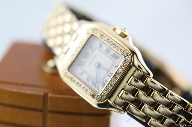 Cartier Panthere Lady PM 18k Gelbgold Brilliant L¨ınette WATCHES 2