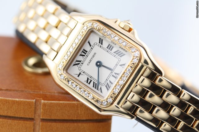 replica Cartier Panthere Lady PM 18k Gelbgold Brilliant L¨ınette WATCHES 1