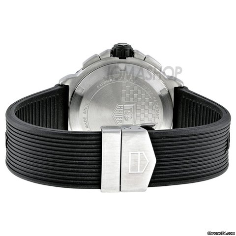 replica TAG Heuer Formula 1 Chronograph Black Dial Black Rubber Mens Watch CAU1110.FT6024 WATCHES 1