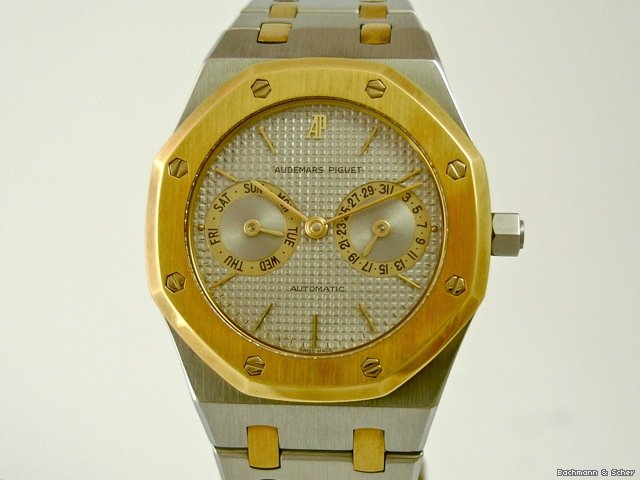 replica Audemars Piguet Royal Oak Day-Date, Man Size,18k Yellow Gold/Stainless Steel WATCHES 1 