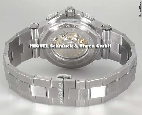 Bulgari Diagono Chronograph mit Wei gold-L¨¹nette (ungetragen) WATCHES 2