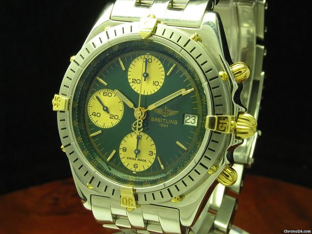 replica Breitling Chronomat 18kt Gold / Edelstahl Chronograph Automatic Herrenuhr WATCHES 1
