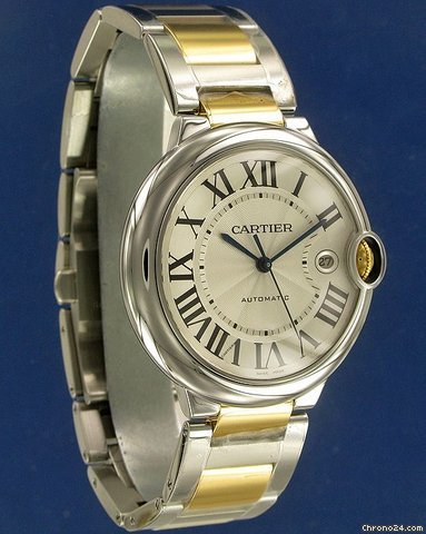 Cartier Ballon Bleu GM Automatic Gold/Steel !!NEW!! WATCHES 2