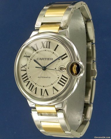 replica Cartier Ballon Bleu GM Automatic Gold/Steel !!NEW!! WATCHES 1