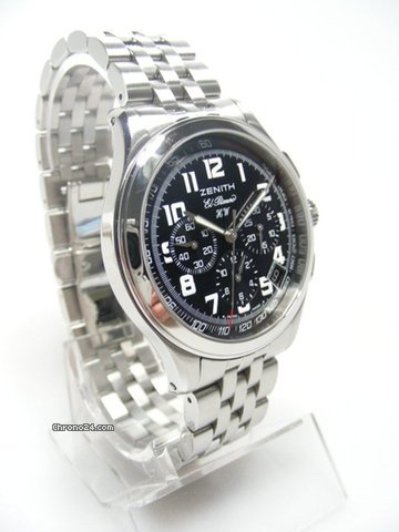 replica Zenith El Primero "H W" chronographe full steel/complet acier cadran noir/black dial WATCHES 1