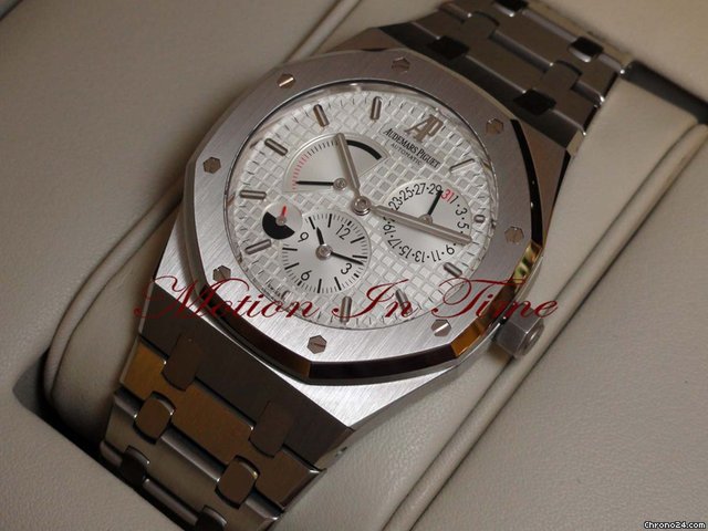 Audemars Piguet ROYAL OAK DUAL TIME POWER RESERVE STAINLESS STEEL WATCHES 2