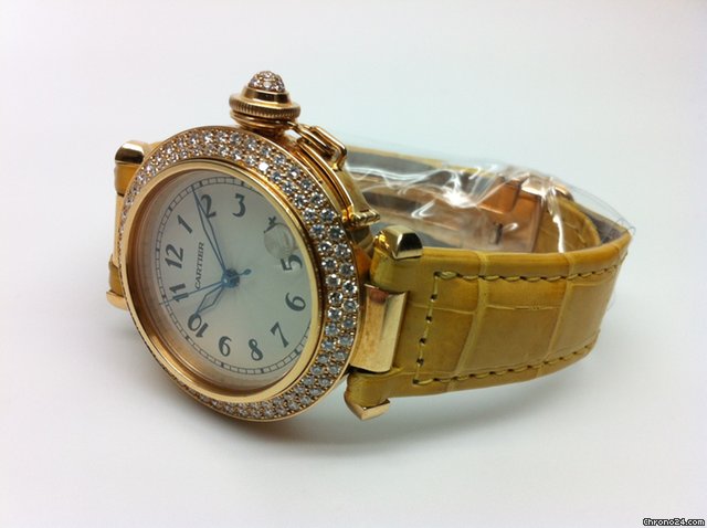 Cartier Pasha Gold and diamonds WATCHES 2