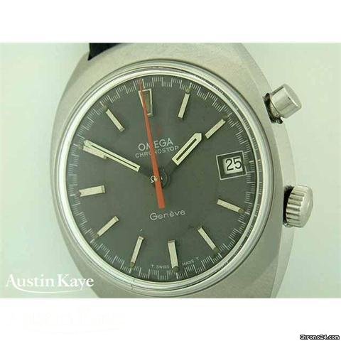 Omega Chronostop steel manual on strap WATCHES 2