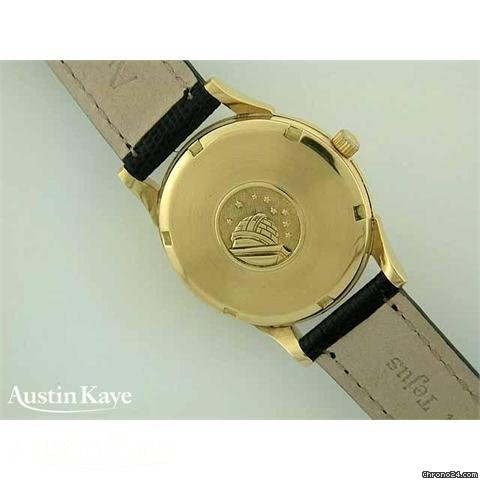 Omega Constellation Pie-Pan 18ct gold automatic on strap WATCHES 2