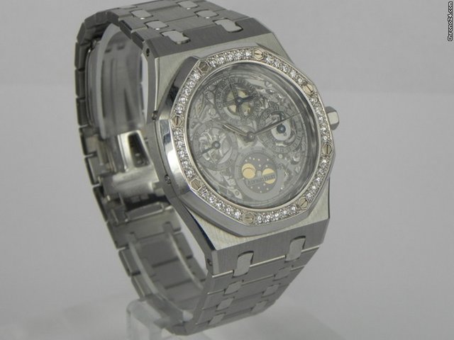 Audemars Piguet ROYAL OAK SCHELETRATO ACCIAIO PLATINO GHIERA IN BRILLANTI WATCHES 2