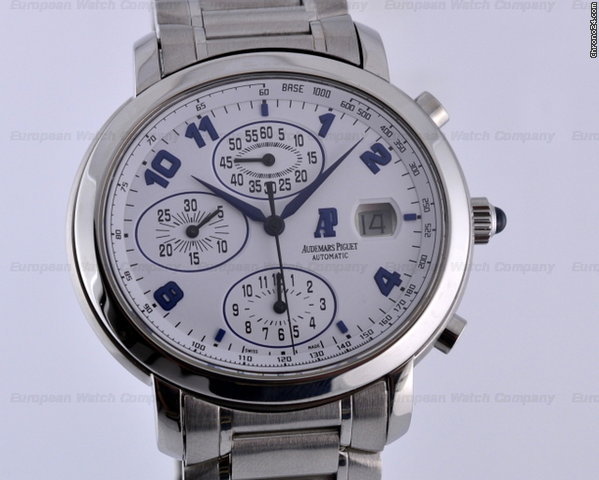 Audemars Piguet Millenary Chronograph SS / SS White Dial Blue Arabic Numerals WATCHES 2
