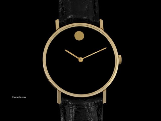 Movado 1971 MOVADO Vintage MUSEUM Watch, MODERN ART Design - 14K GO WATCHES 2