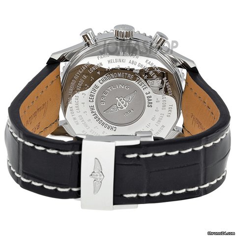replica Breitling Navitimer World Black Dial Crocodile Leather Automatic Mens Watch A2432212-B726BKCD WATCHES 1